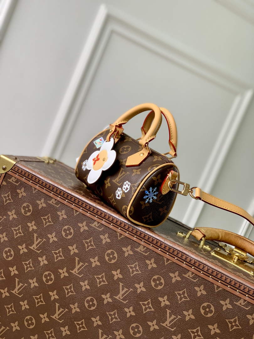 Louis Vuitton Nano Speedy Bag M15330 Monogram Snowy Pearl