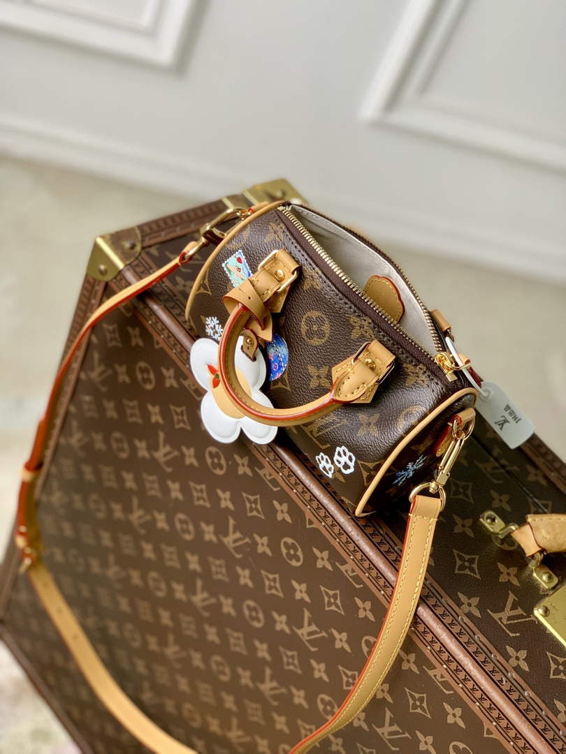 Louis Vuitton Nano Speedy Bag M15330 Monogram Snowy Pearl