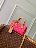 Louis Vuitton Nano Speedy Bag M28322 Monogram Rose Ruban