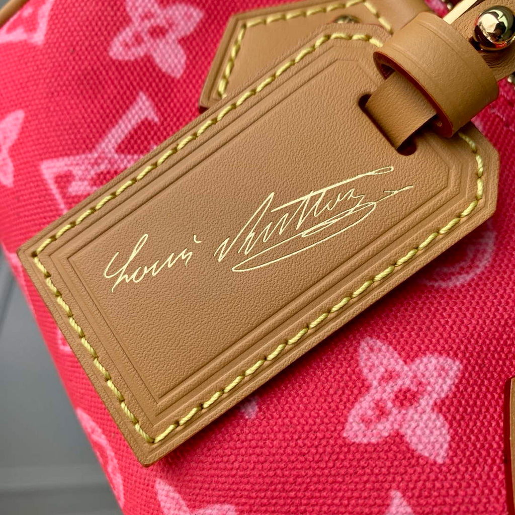 Louis Vuitton Nano Speedy Bag M28322 Monogram Rose Ruban
