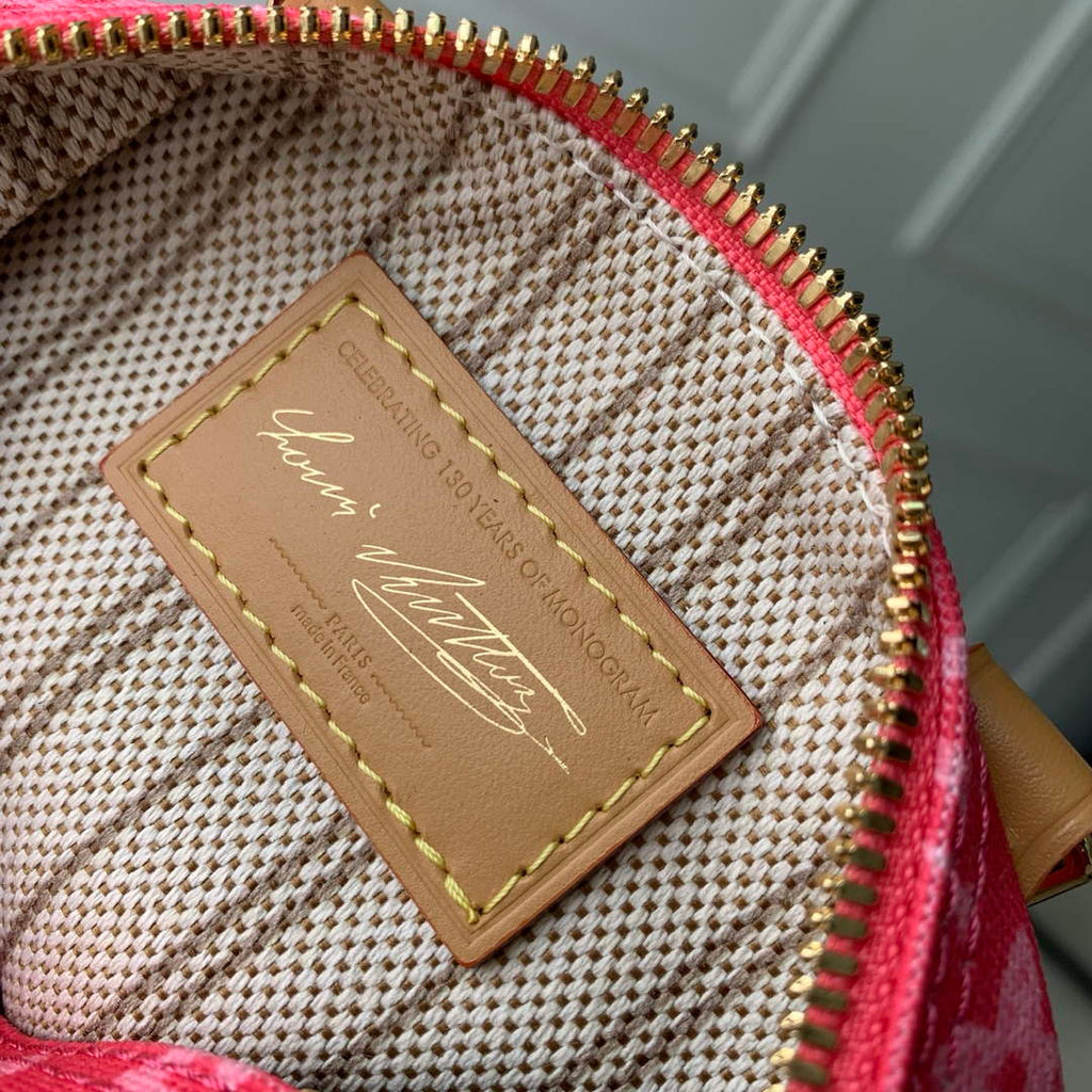 Louis Vuitton Nano Speedy Bag M28322 Monogram Rose Ruban