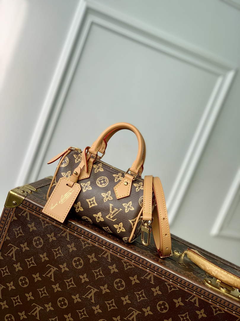 Louis Vuitton Nano Speedy Bag M27610 Monogram Brown