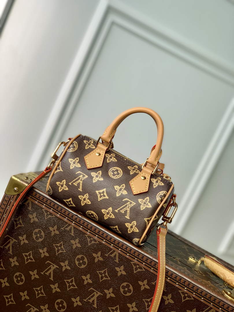 Louis Vuitton Nano Speedy Bag M27610 Monogram Brown