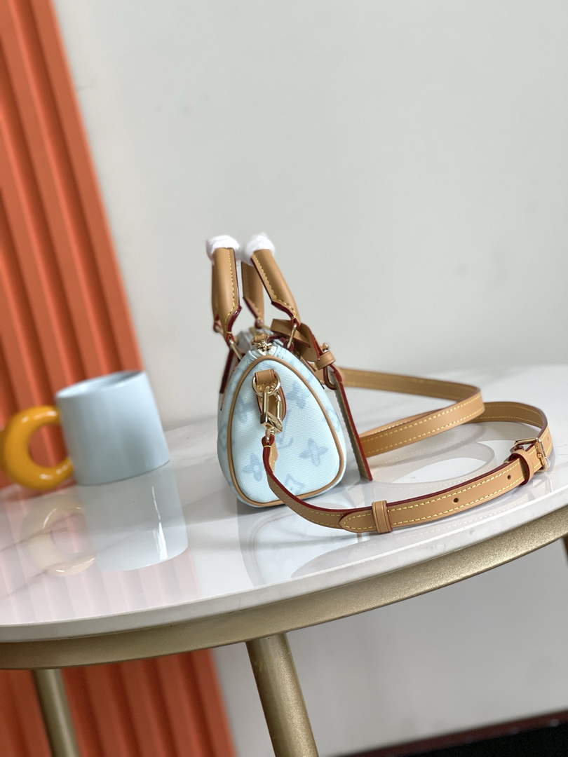 Louis Vuitton Nano Speedy Bag M28323 Monogram Blue