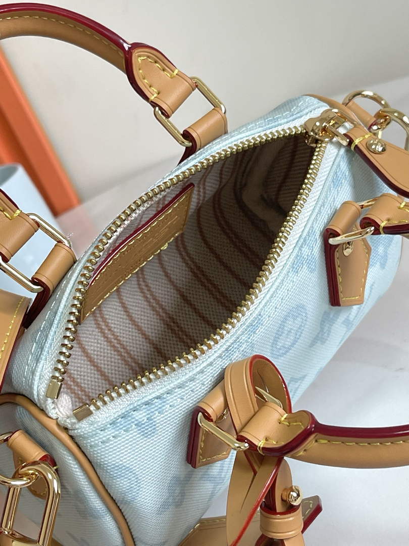Louis Vuitton Nano Speedy Bag M28323 Monogram Blue