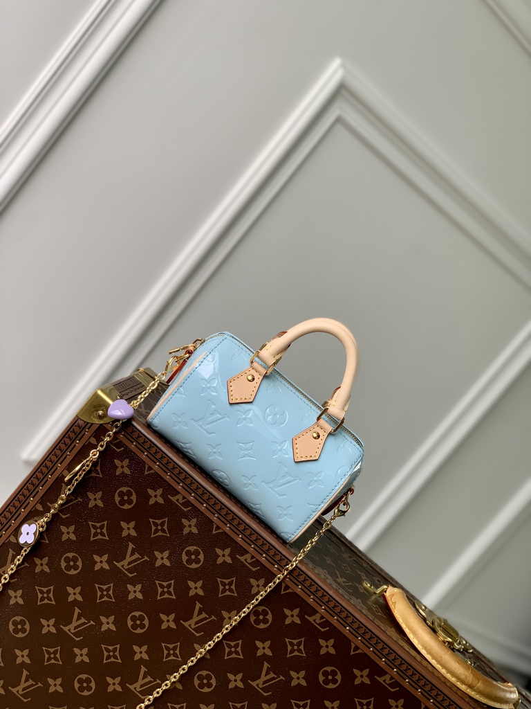 Louis Vuitton Nano Speedy Bag M83000 Sky Blue