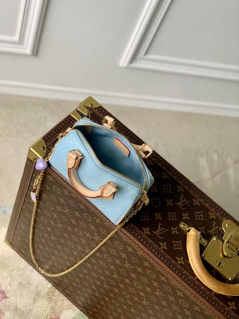Louis Vuitton Nano Speedy Bag M83000 Sky Blue