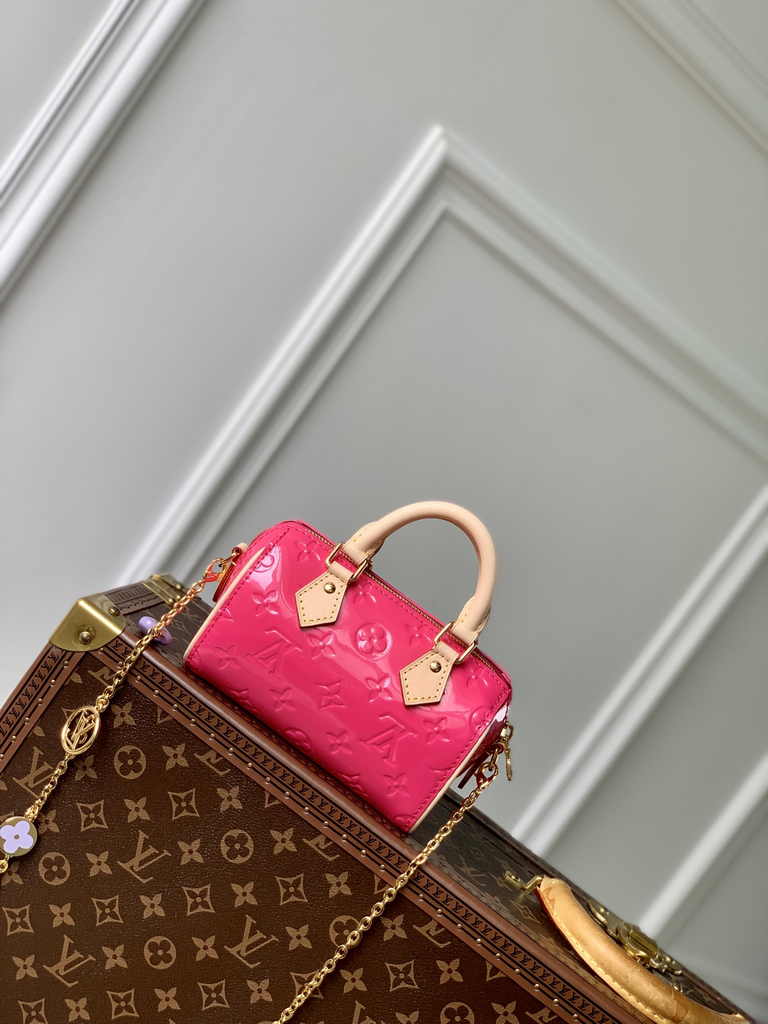 Louis Vuitton Nano Speedy Bag M83273 Neon Pink