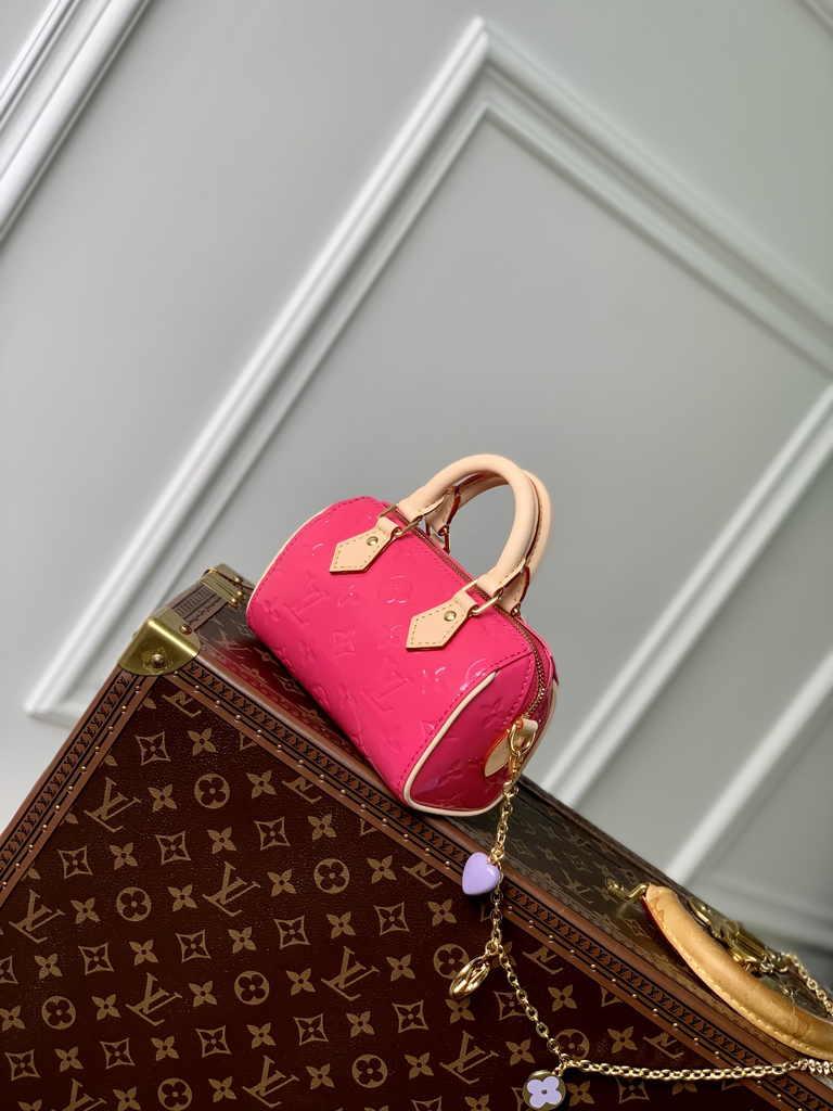 Louis Vuitton Nano Speedy Bag M83273 Neon Pink