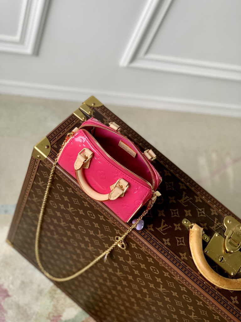 Louis Vuitton Nano Speedy Bag M83273 Neon Pink