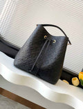 Louis Vuitton NéoNoé MM Bucket Bag Monogram Leather Black - M45256