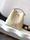 Louis Vuitton NéoNoé MM Bucket Bag Monogram Leather Beige - M46526