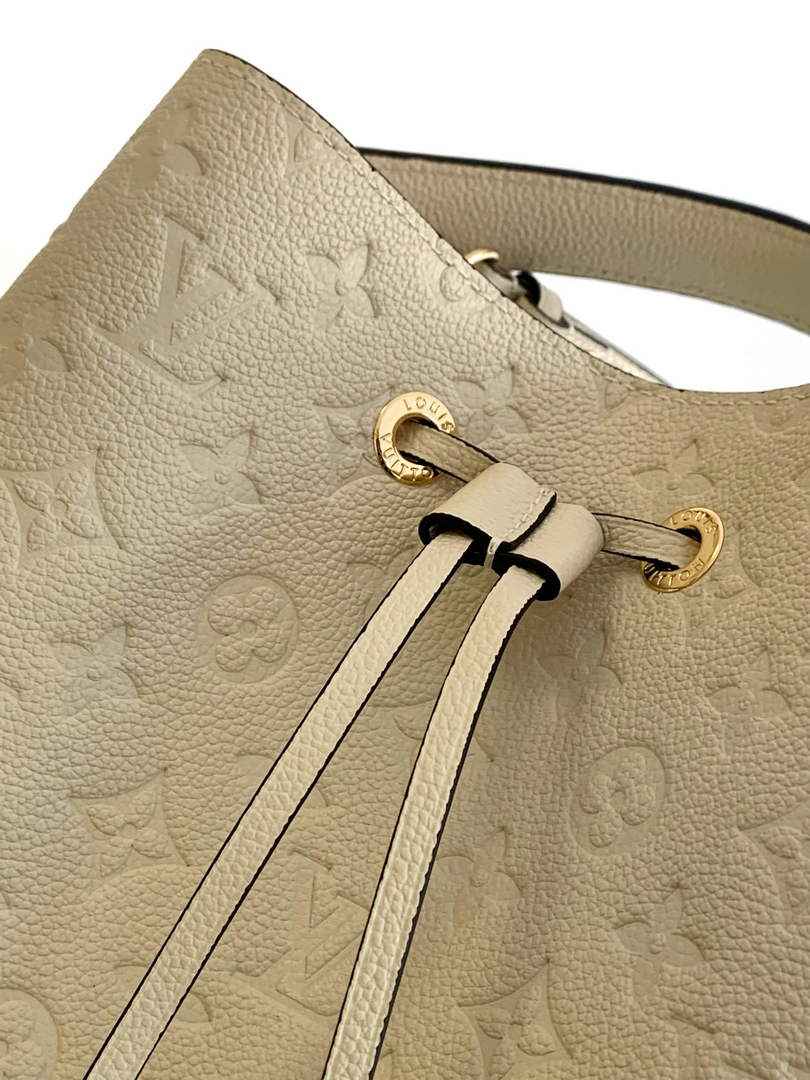 Louis Vuitton NéoNoé MM Bucket Bag Monogram Leather Beige - M46526