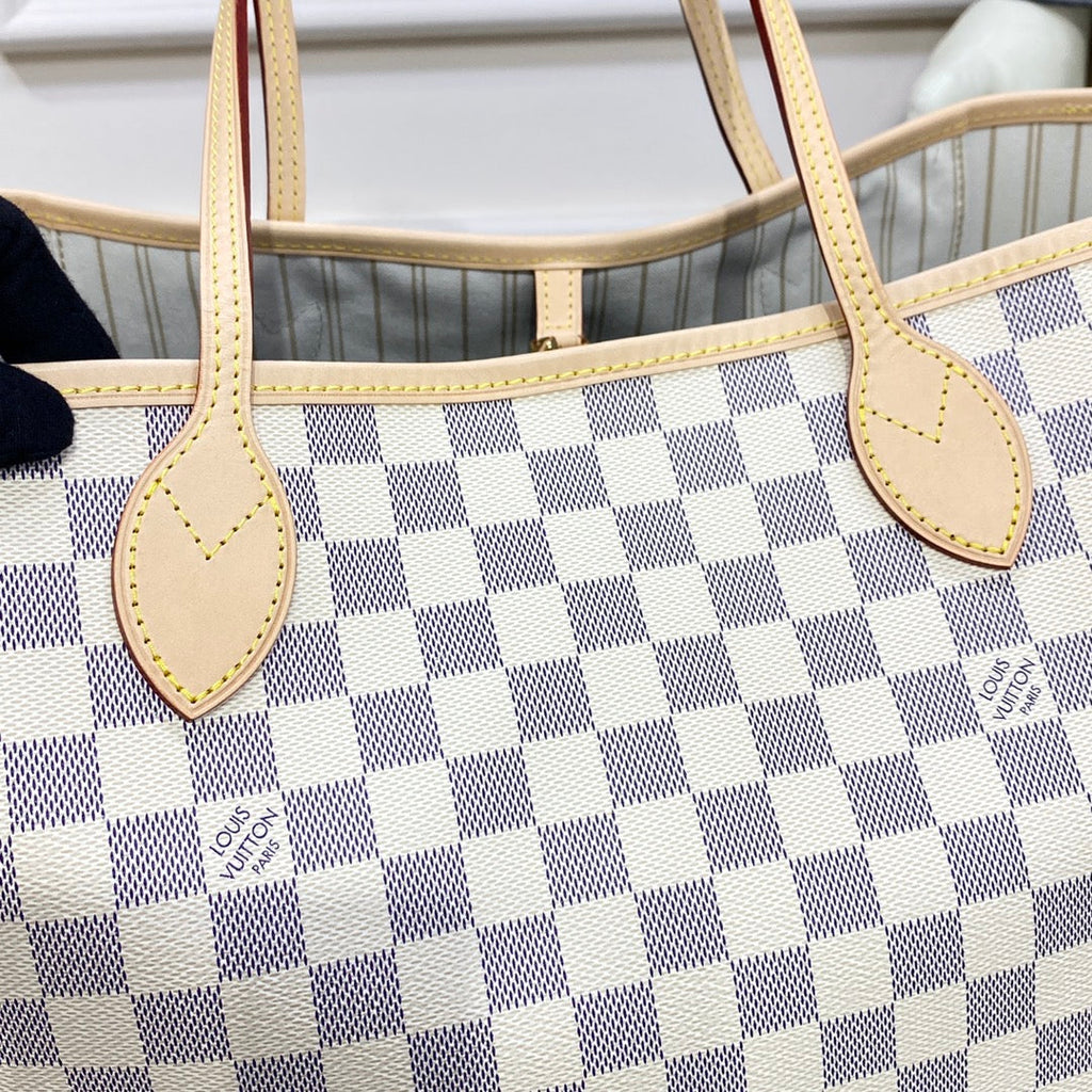 Louis Vuitton Neverfull GM Bag N41360 Damier Azur Canvas Beige