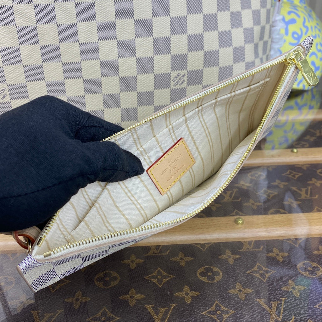 Louis Vuitton Neverfull GM Bag N41360 Damier Azur Canvas Beige