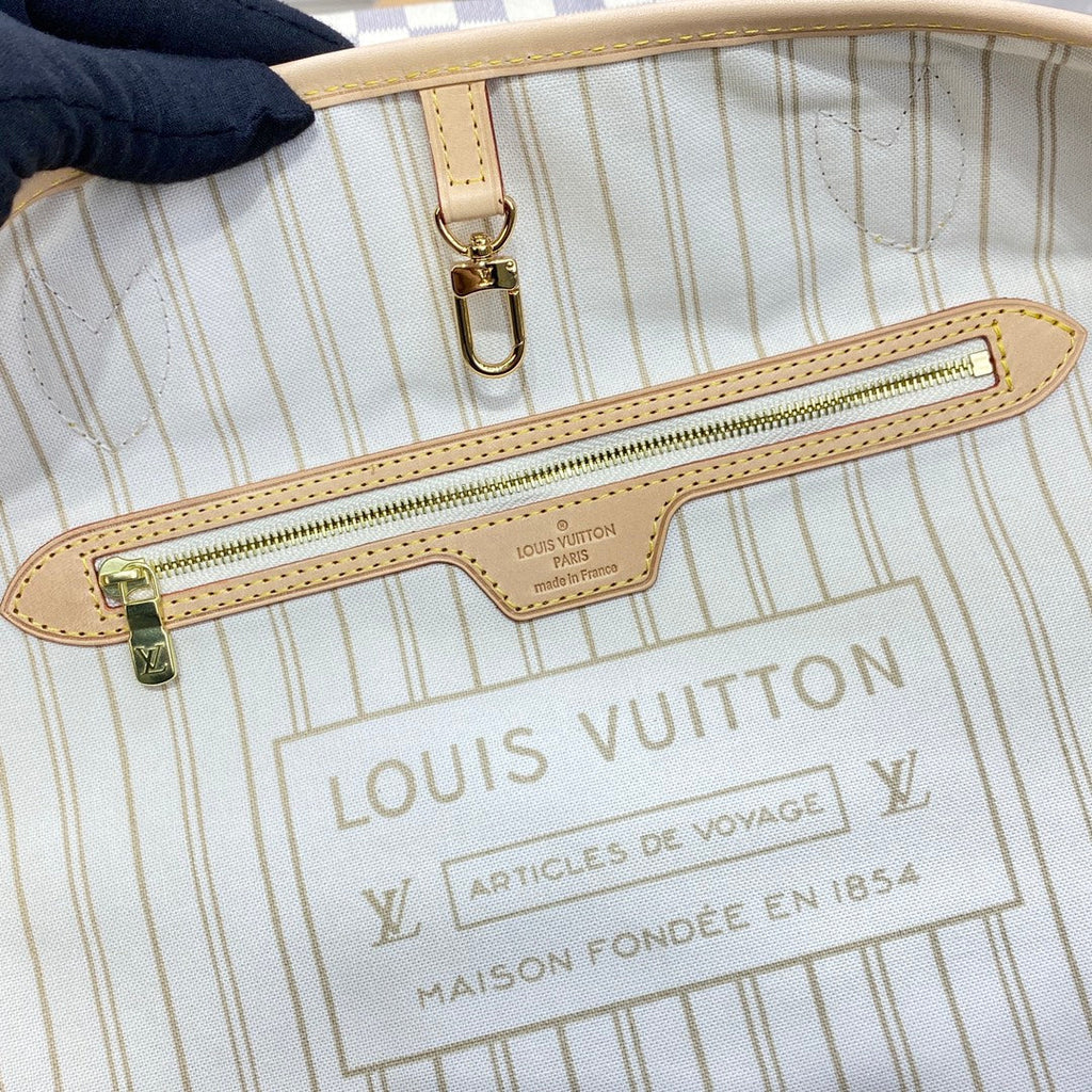 Louis Vuitton Neverfull GM Bag N41360 Damier Azur Canvas Beige