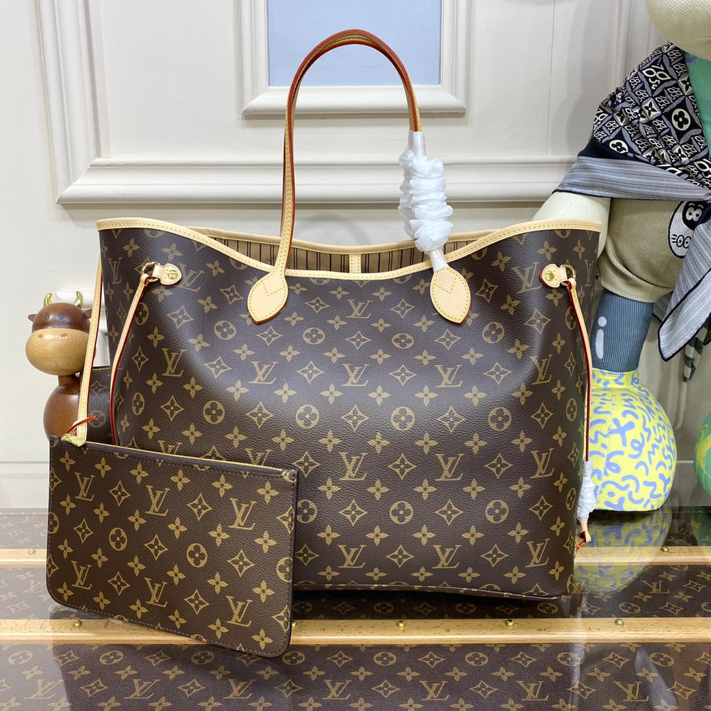 Louis Vuitton Neverfull GM Bag M40990 Monogram Canvas Beige