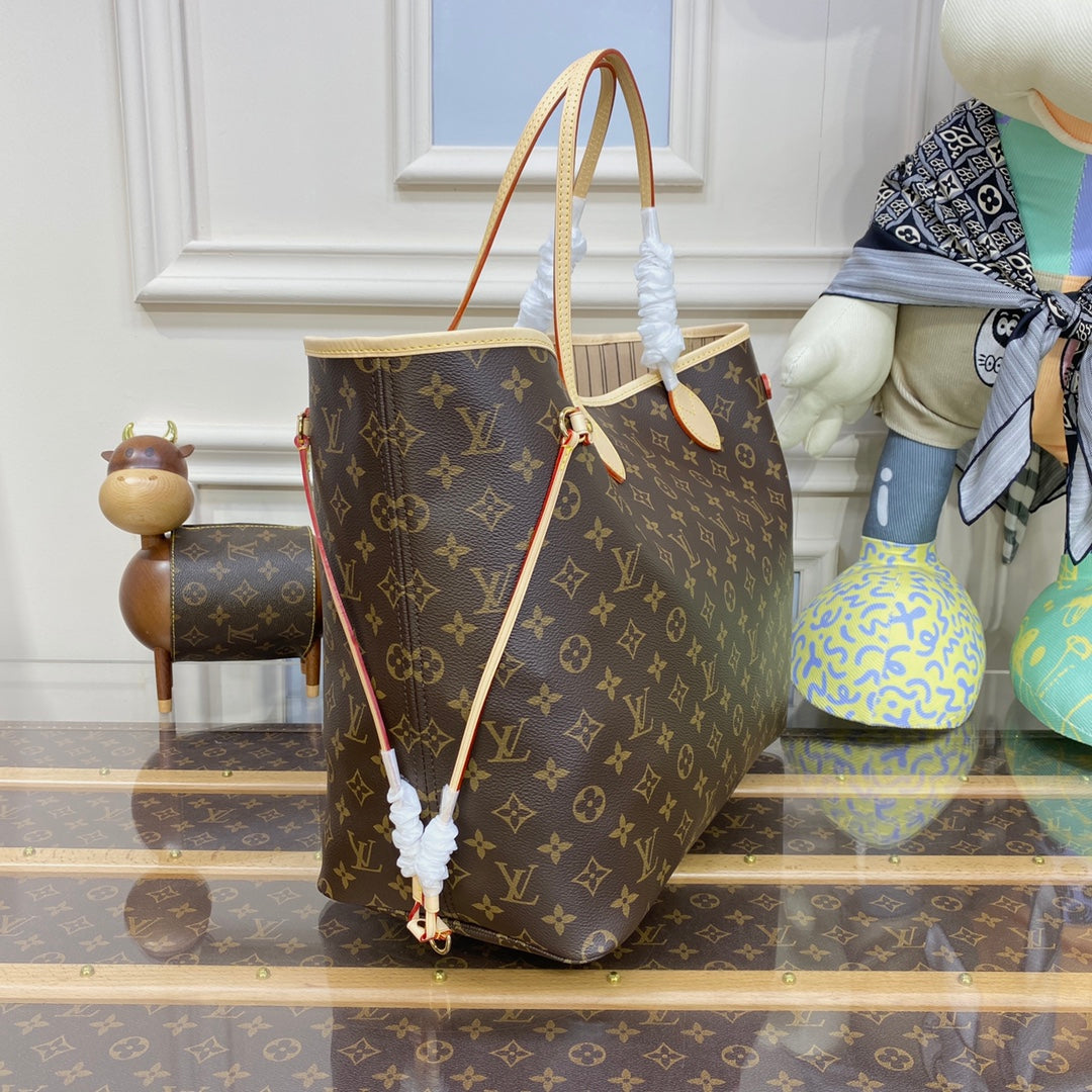 Louis Vuitton Neverfull GM Bag M40990 Monogram Canvas Beige