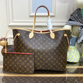 Louis Vuitton Neverfull GM Bag M40991 Monogram Canvas Red