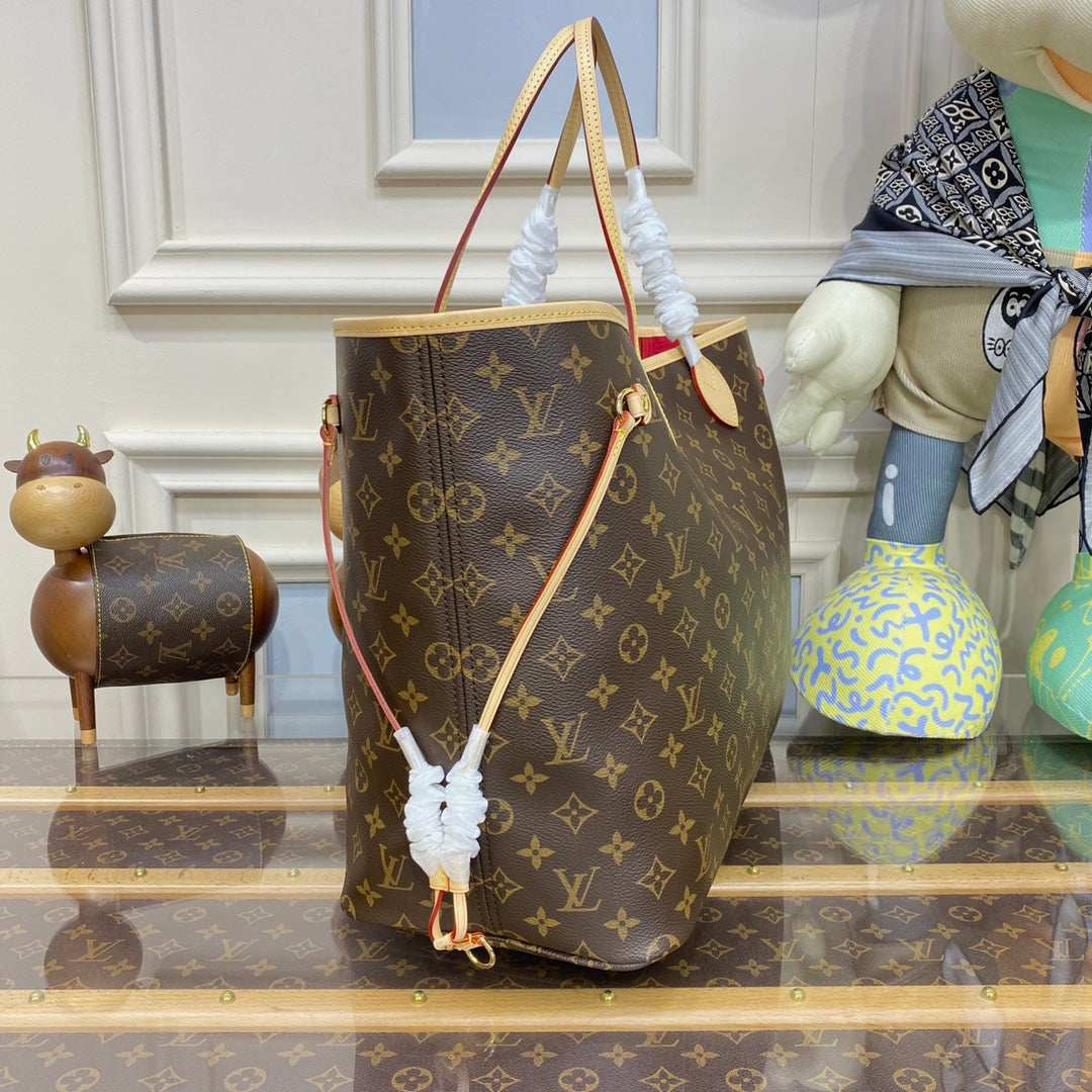 Louis Vuitton Neverfull GM Bag M40991 Monogram Canvas Red