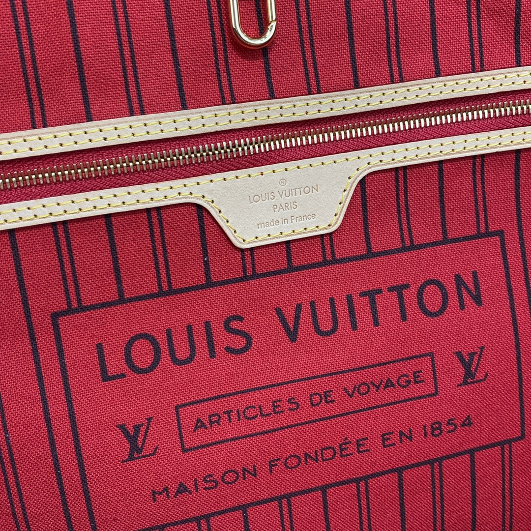 Louis Vuitton Neverfull GM Bag M40991 Monogram Canvas Red