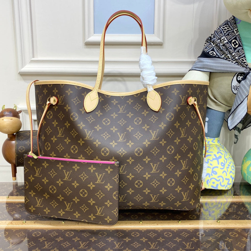Louis Vuitton Neverfull GM Bag M41180 Monogram Canvas Plum