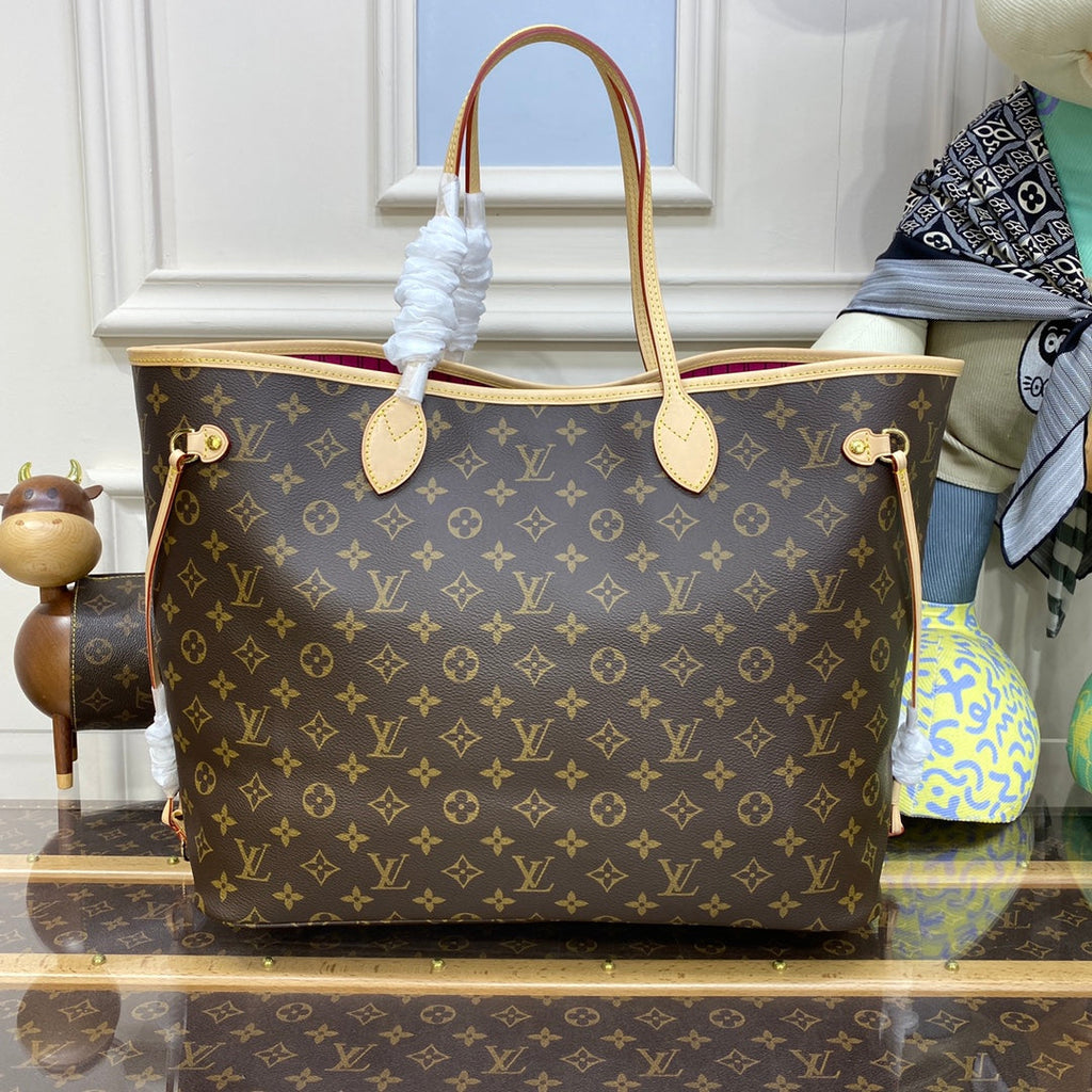 Louis Vuitton Neverfull GM Bag M41180 Monogram Canvas Plum