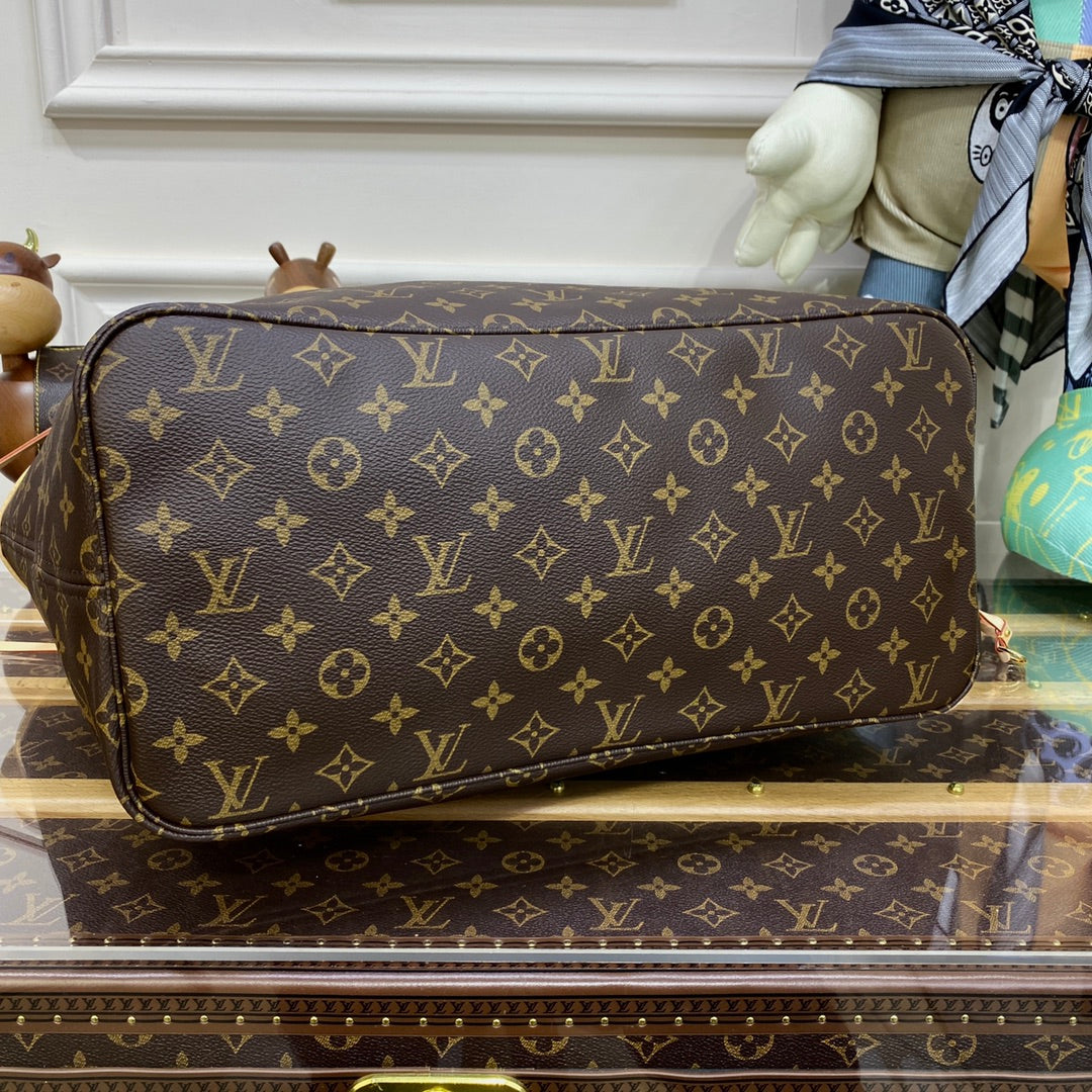 Louis Vuitton Neverfull GM Bag M41180 Monogram Canvas Plum