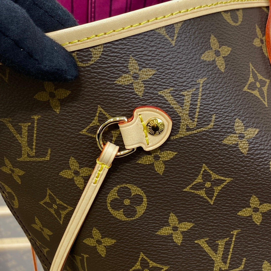 Louis Vuitton Neverfull GM Bag M41180 Monogram Canvas Plum