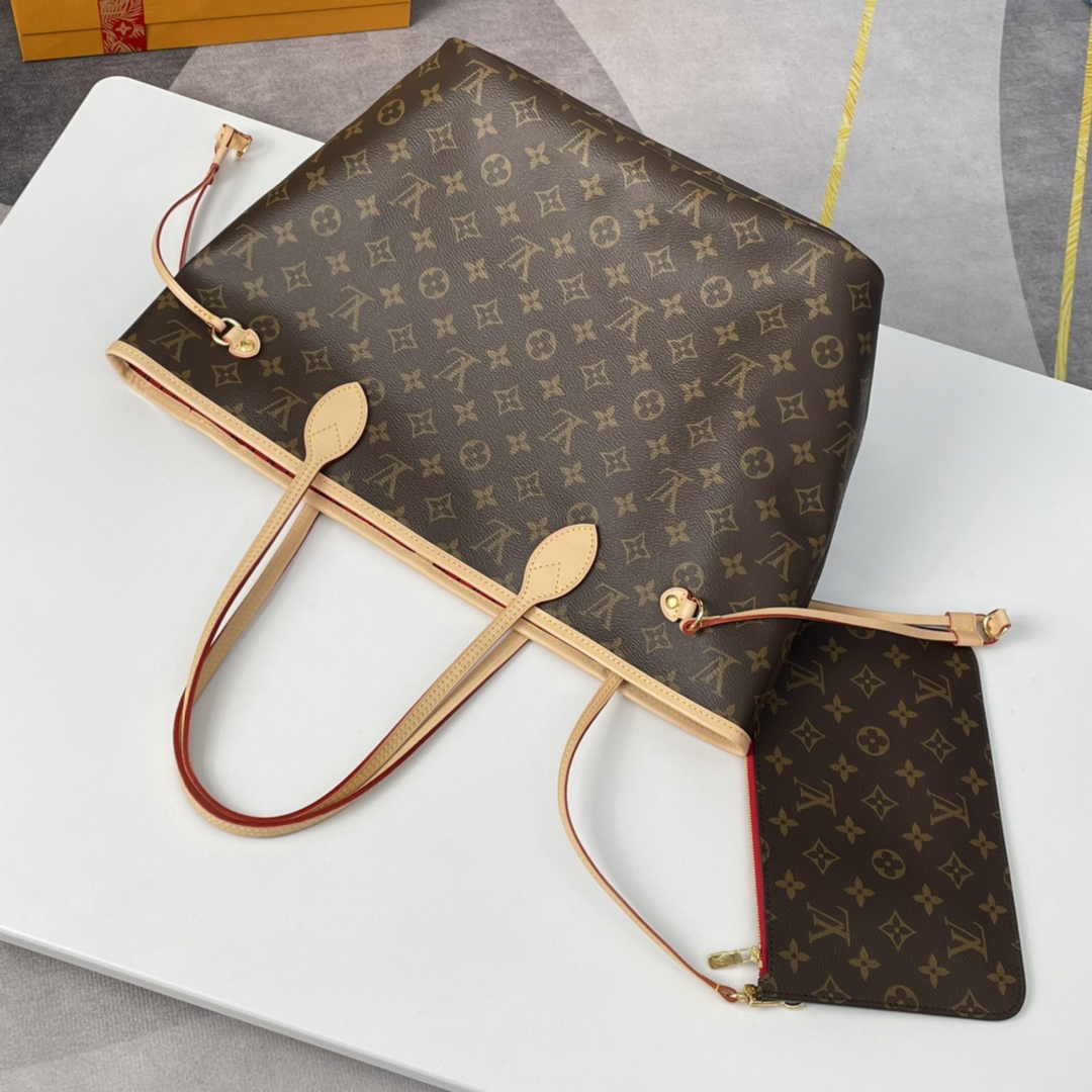Louis Vuitton Neverfull MM Tote Bag M41177 Monogram Canvas Cherry