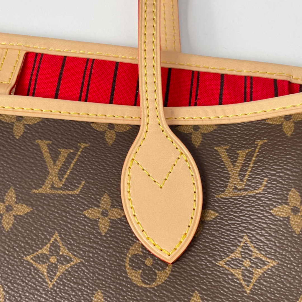 Louis Vuitton Neverfull MM Tote Bag M41177 Monogram Canvas Cherry