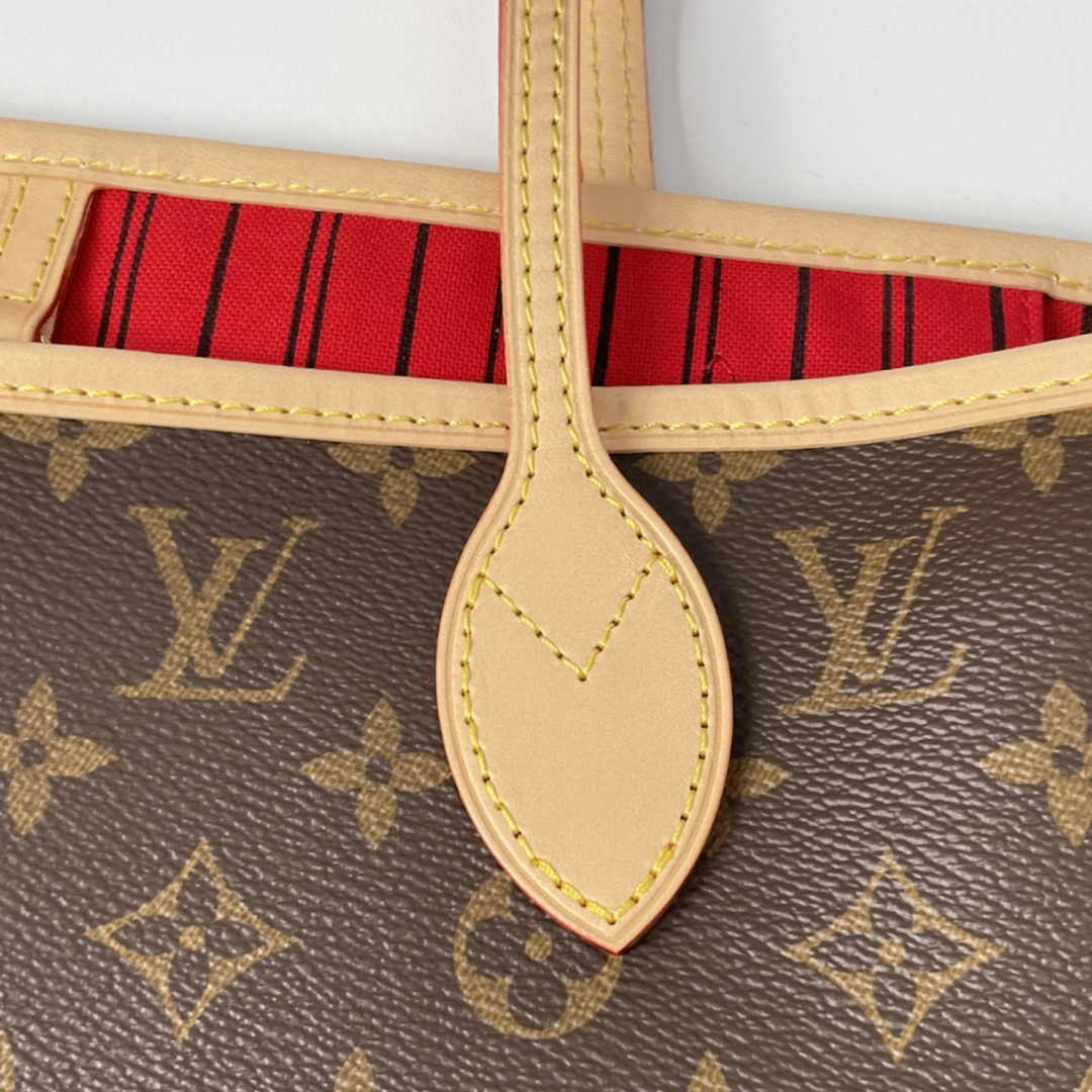 Louis Vuitton Neverfull MM Tote Bag M41177 Monogram Canvas Cherry