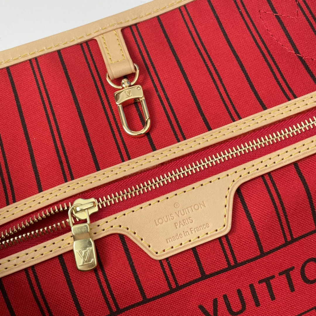 Louis Vuitton Neverfull MM Tote Bag M41177 Monogram Canvas Cherry