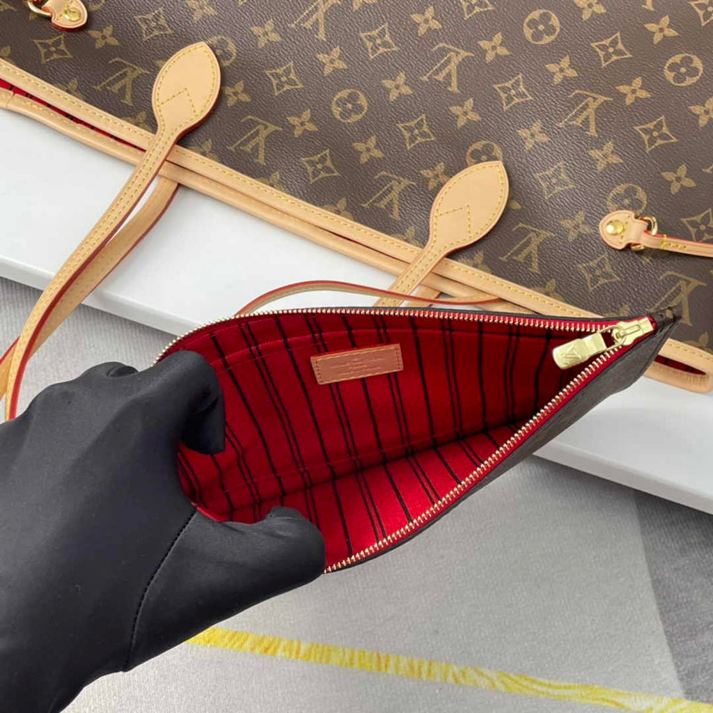 Louis Vuitton Neverfull MM Tote Bag M41177 Monogram Canvas Cherry