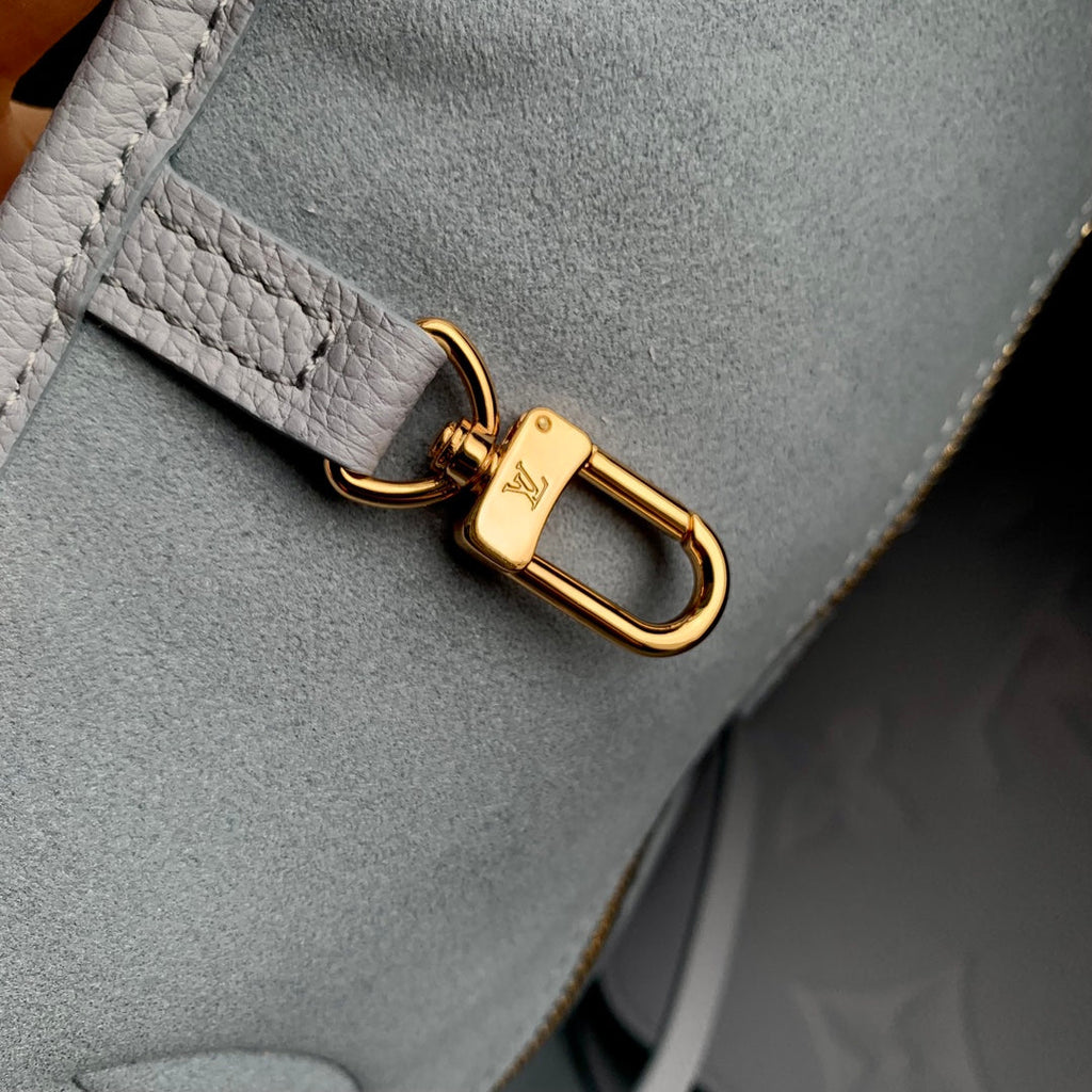 Louis Vuitton Neverfull MM Bag M46482 Blue Leather