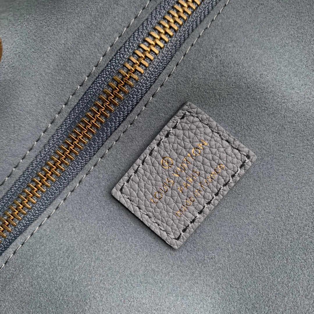 Louis Vuitton Neverfull MM Bag M46482 Blue Leather