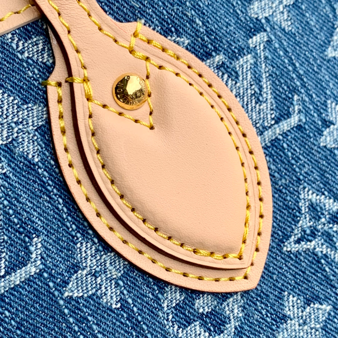 Louis Vuitton Neverfull MM Bag M13192 Denim Blue