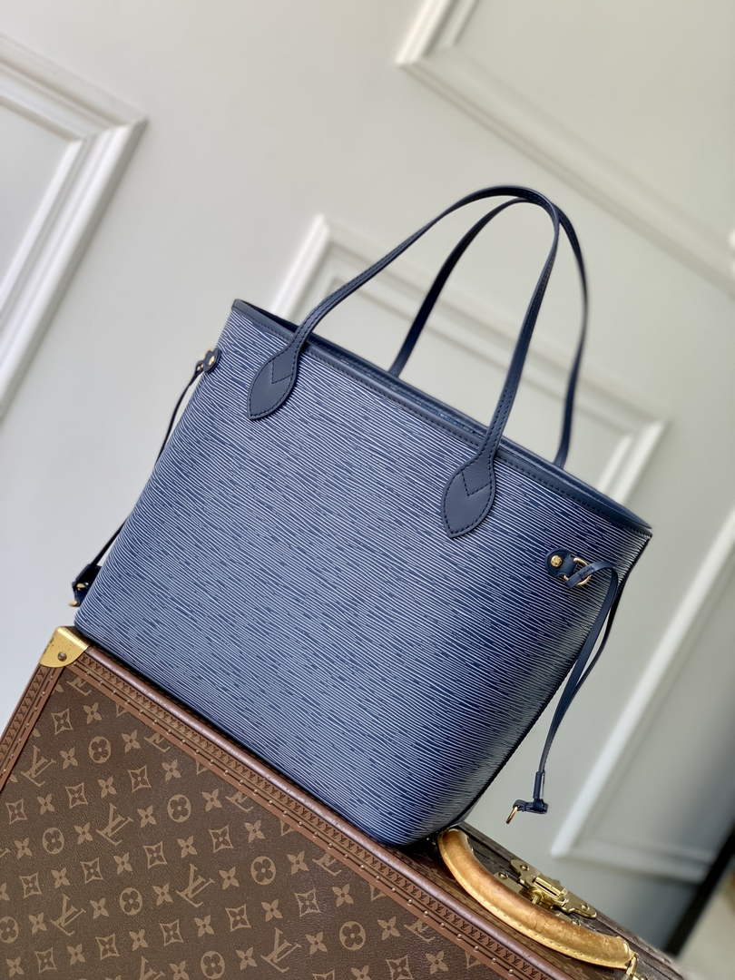 Louis Vuitton Neverfull MM Bag M14856 Denim Blue