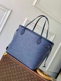 Louis Vuitton Neverfull MM Bag M14856 Denim Blue