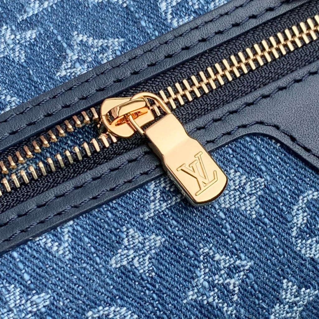 Louis Vuitton Neverfull MM Bag M14856 Denim Blue