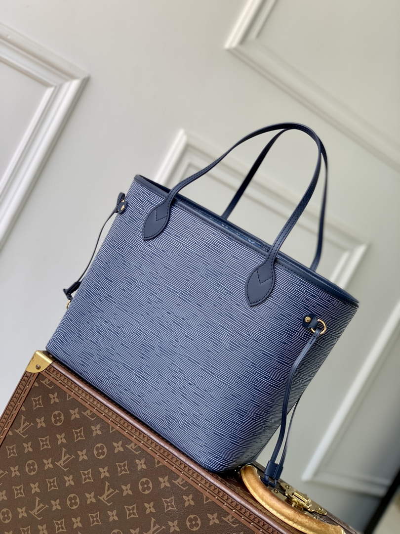 Louis Vuitton Neverfull MM Bag M14856 Denim Blue