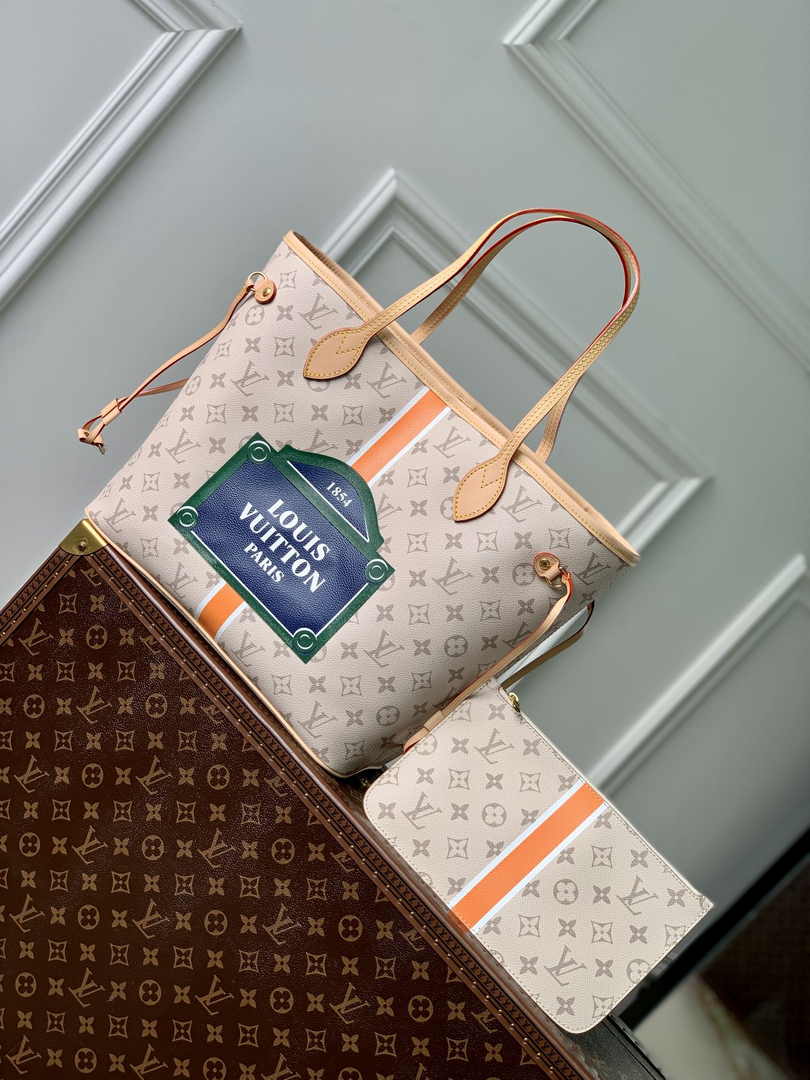 Louis Vuitton Neverfull MM Bag M23501 Monopaname canvas