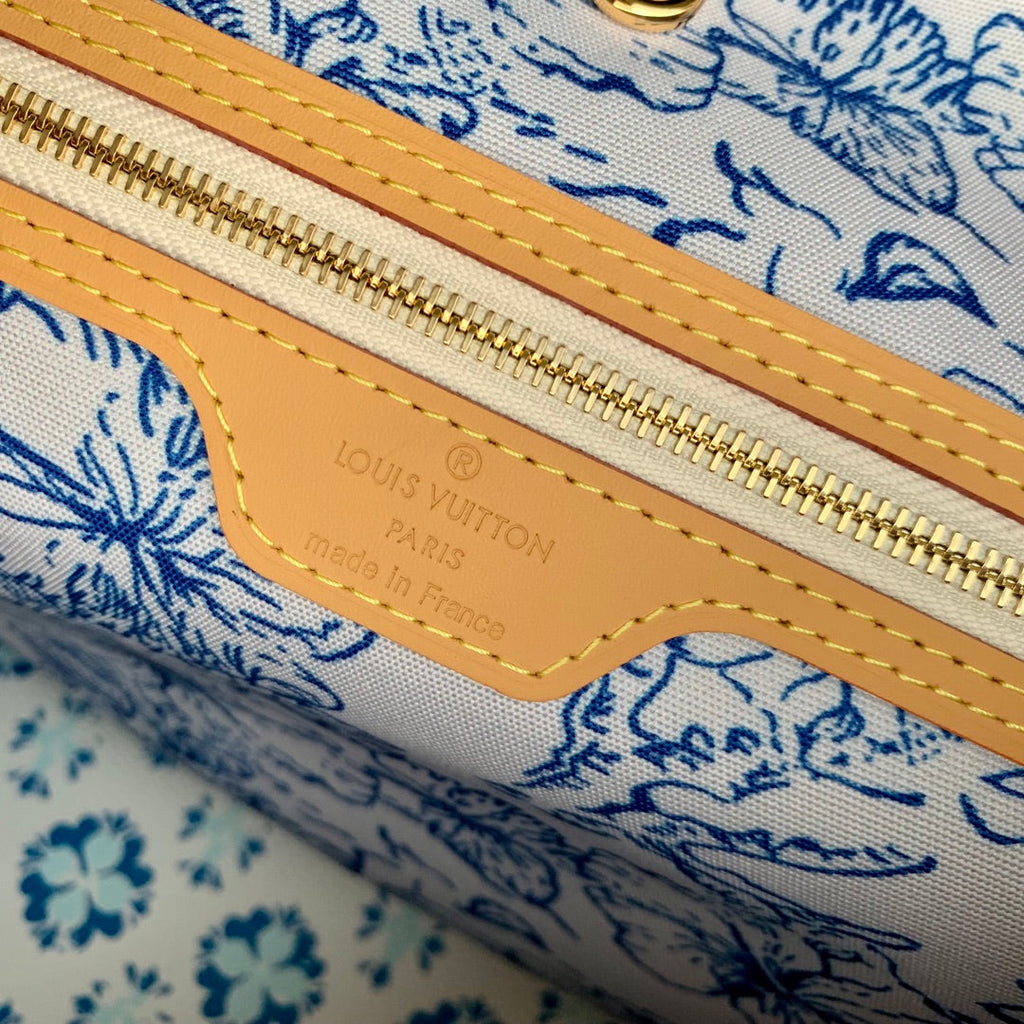 Louis Vuitton Neverfull MM Bag M25317 Blue