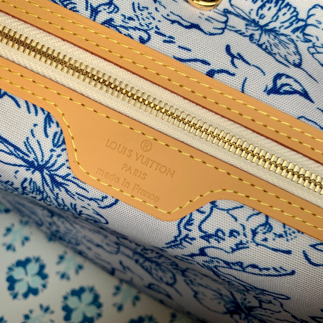 Louis Vuitton Neverfull MM Bag M25317 Blue