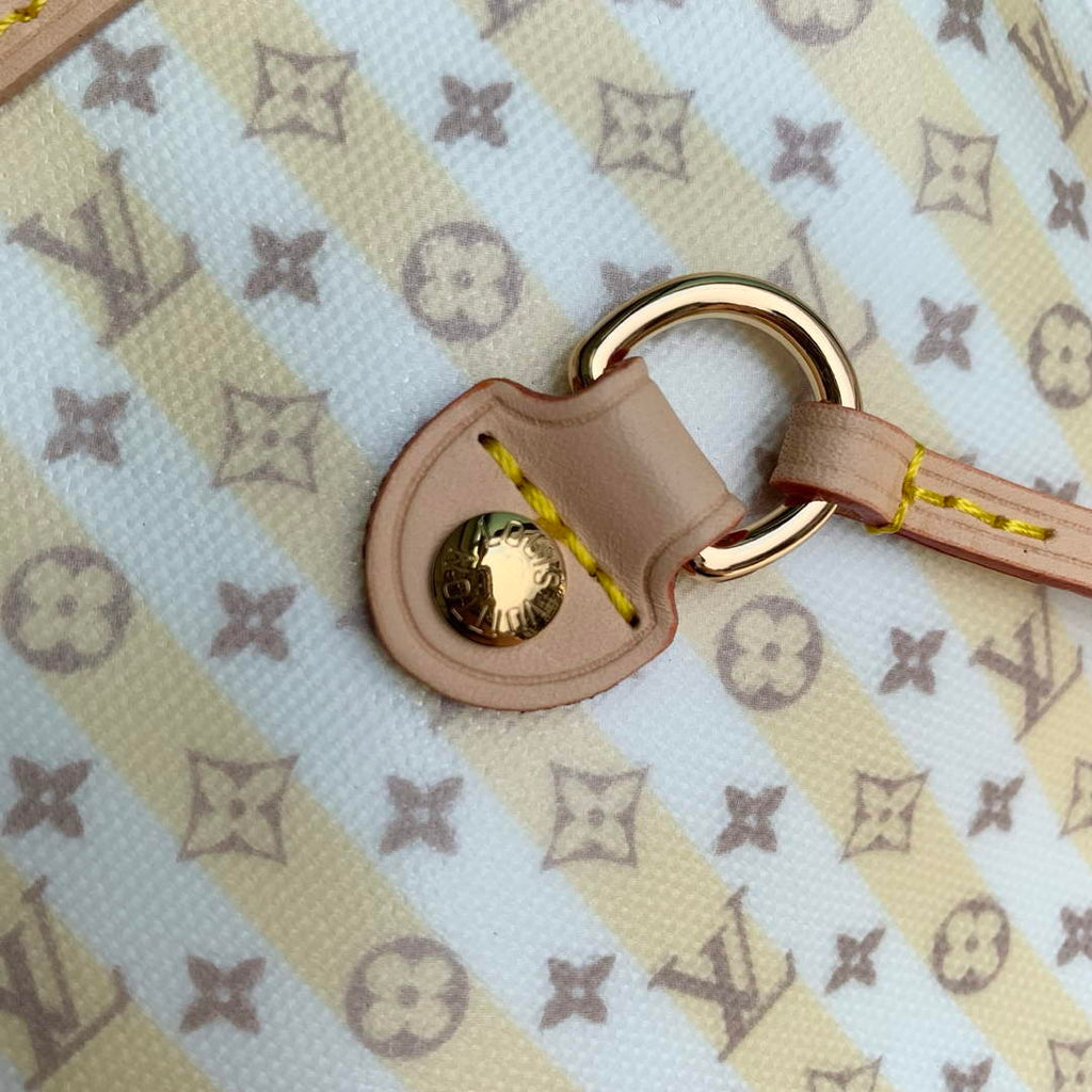 Louis Vuitton Neverfull MM Bag, M28457 Banana Coated Canvas
