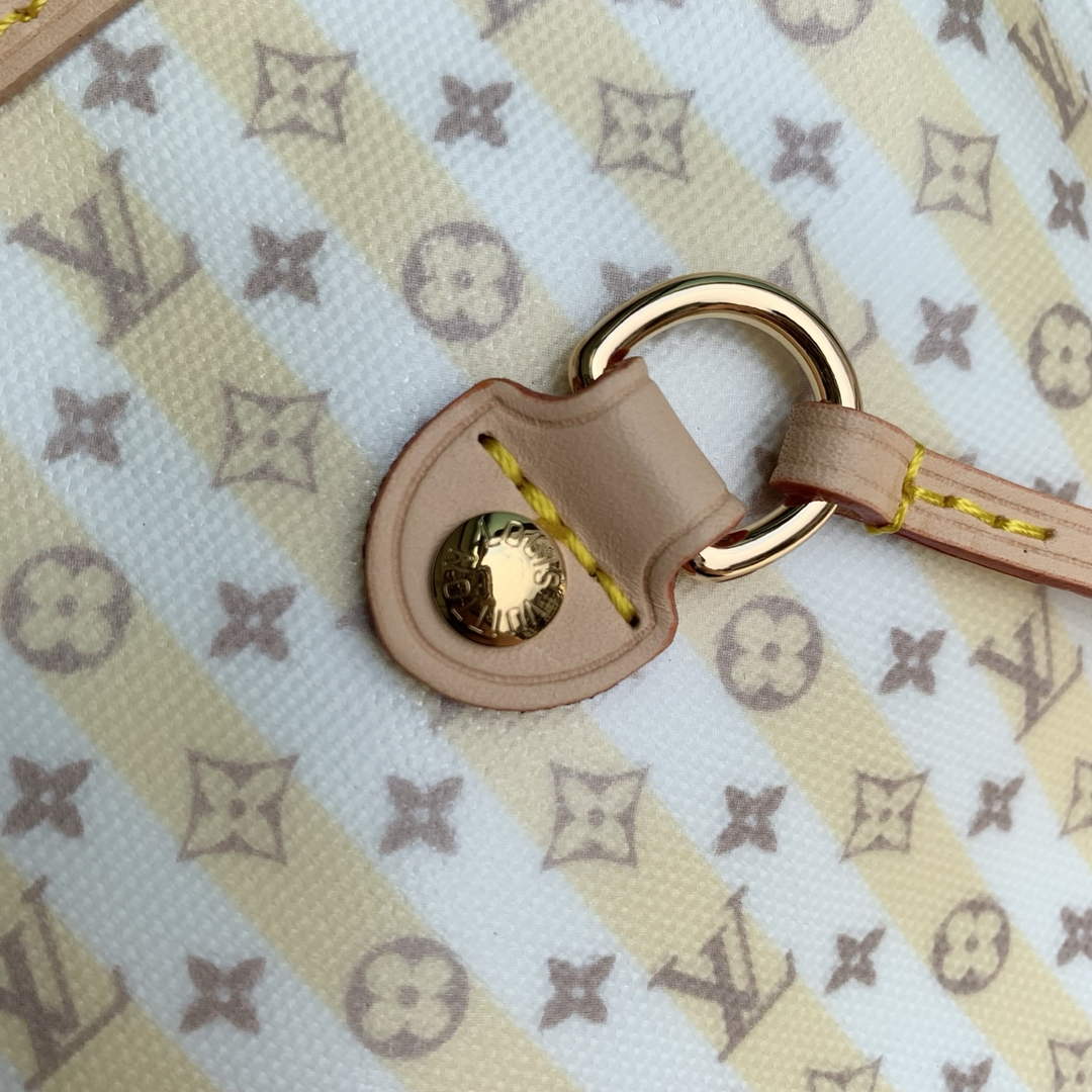 Louis Vuitton Neverfull MM Bag, M28457 Banana Coated Canvas