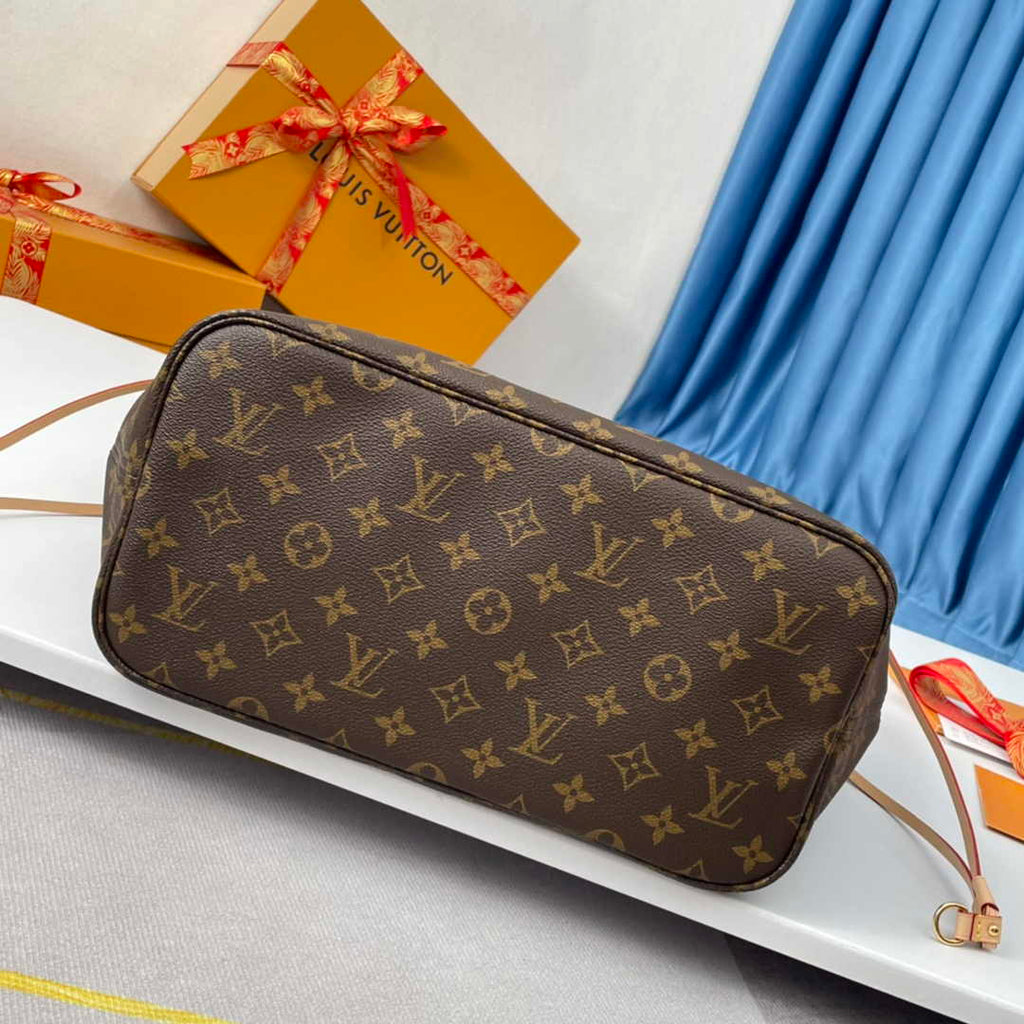 Louis Vuitton Neverfull MM Bag M50366 Monogram Canvas Pink