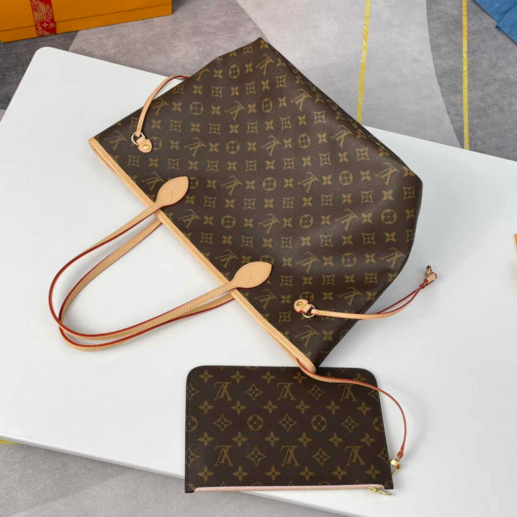 Louis Vuitton Neverfull MM Bag M50366 Monogram Canvas Pink