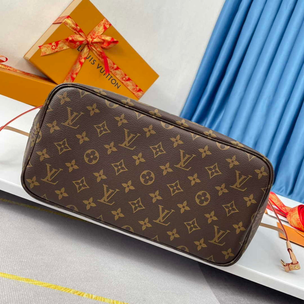 Louis Vuitton Neverfull MM Bag M41178 Monogram Canvas Peony