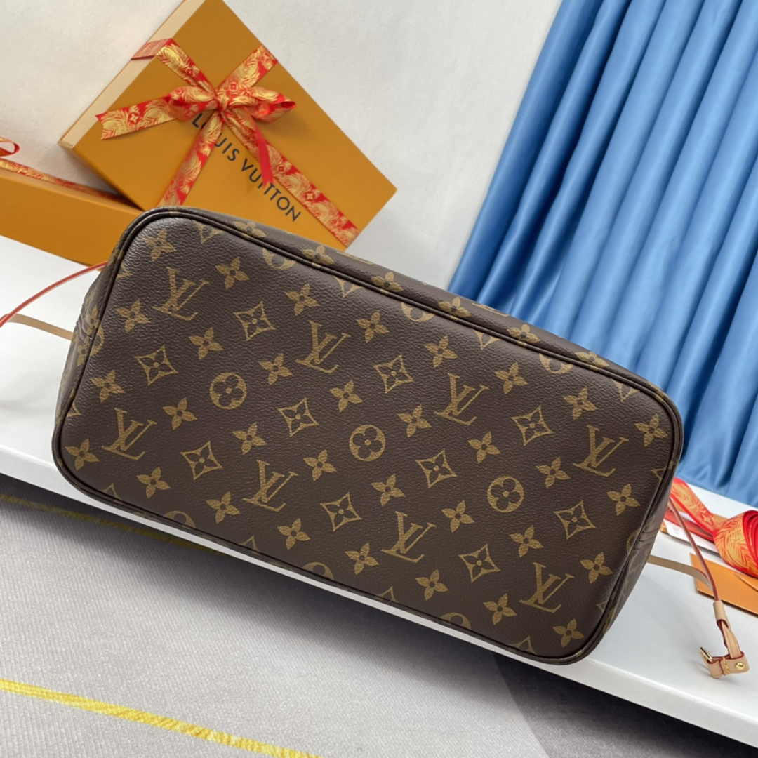 Louis Vuitton Neverfull MM Bag M41178 Monogram Canvas Peony